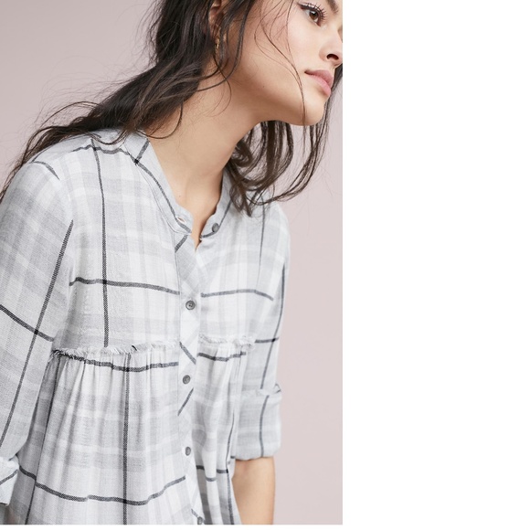 CLOTH & STONE PLAID SWING TUNIC - Picture 3 of 6